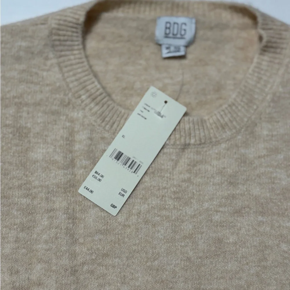 BDG Womens Tan Crewneck Sweater